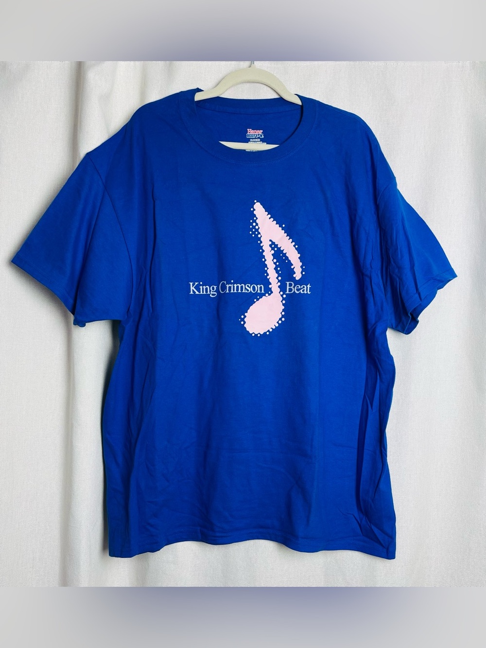 Vintage King Crimson T-Shirt 1982 USA Beat Tour XL Blue Band Shirt Hanes